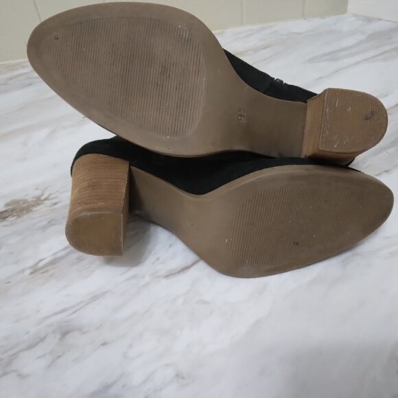 Michael Shannon | Black Suede Ankle Boot Side Zip | Size 9.5 - Picture 8 of 12